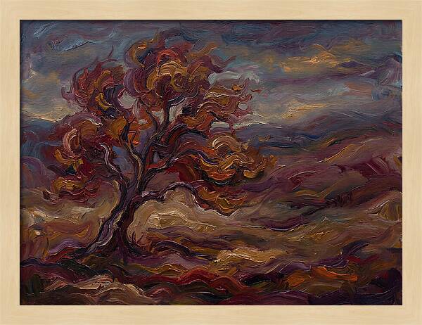 Autumn Tree In Expressionist Style