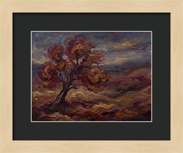 Autumn Tree In Expressionist Style