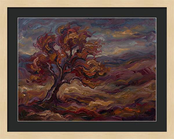 Autumn Tree In Expressionist Style