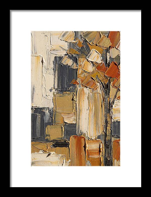 Autumn Tree In Palette Knife Style