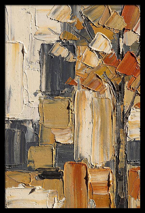 Autumn Tree In Palette Knife Style