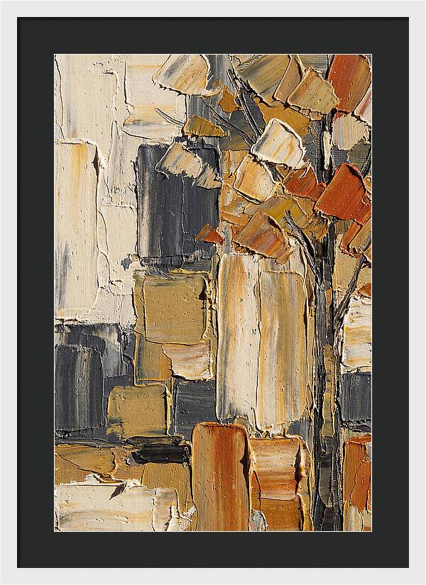 Autumn Tree In Palette Knife Style
