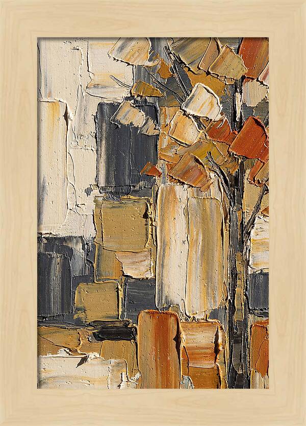 Autumn Tree In Palette Knife Style