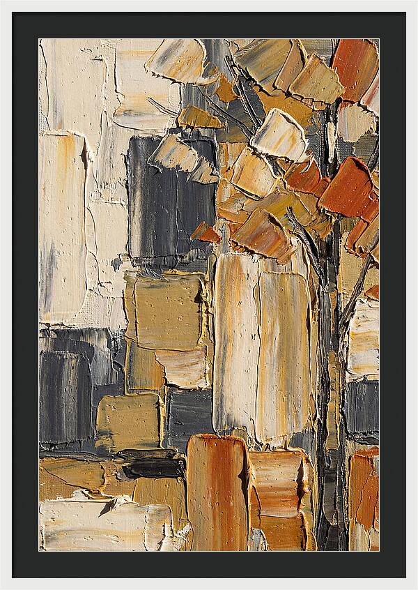 Autumn Tree In Palette Knife Style