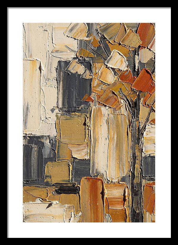 Autumn Tree In Palette Knife Style