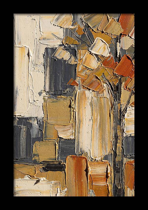 Autumn Tree In Palette Knife Style