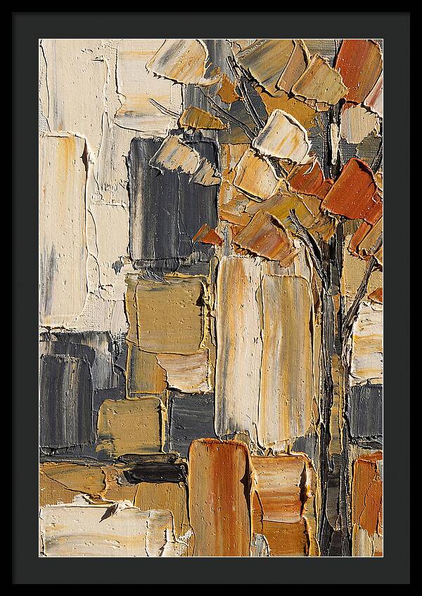 Autumn Tree In Palette Knife Style