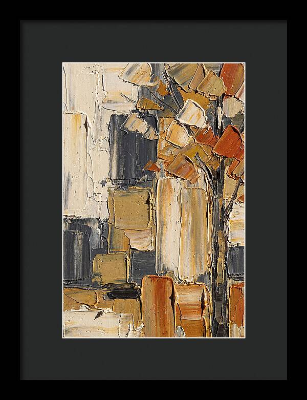 Autumn Tree In Palette Knife Style