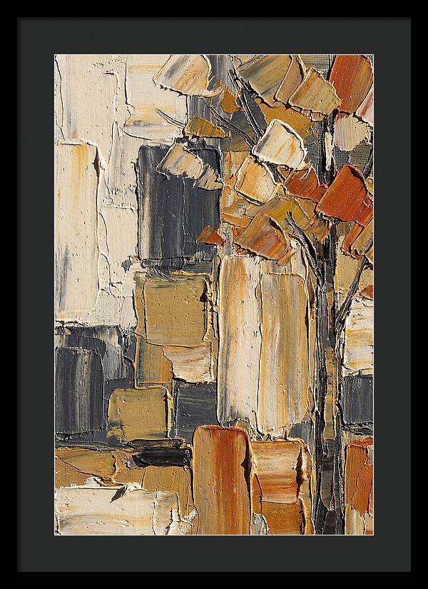 Autumn Tree In Palette Knife Style