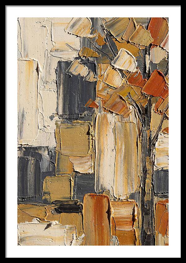 Autumn Tree In Palette Knife Style