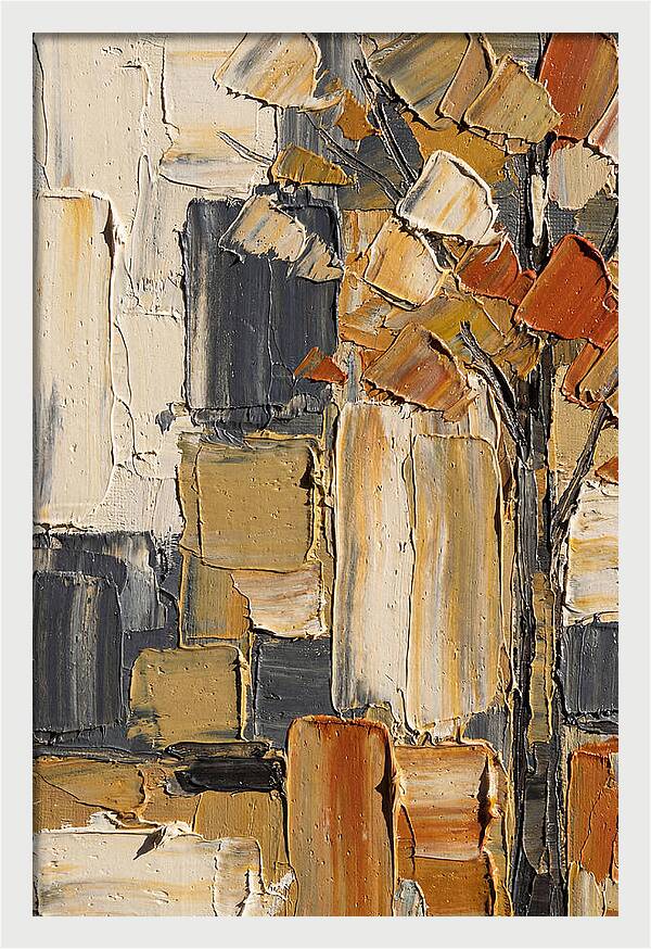 Autumn Tree In Palette Knife Style
