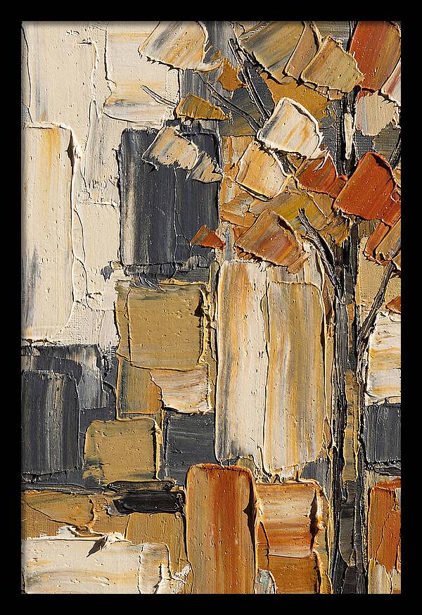 Autumn Tree In Palette Knife Style