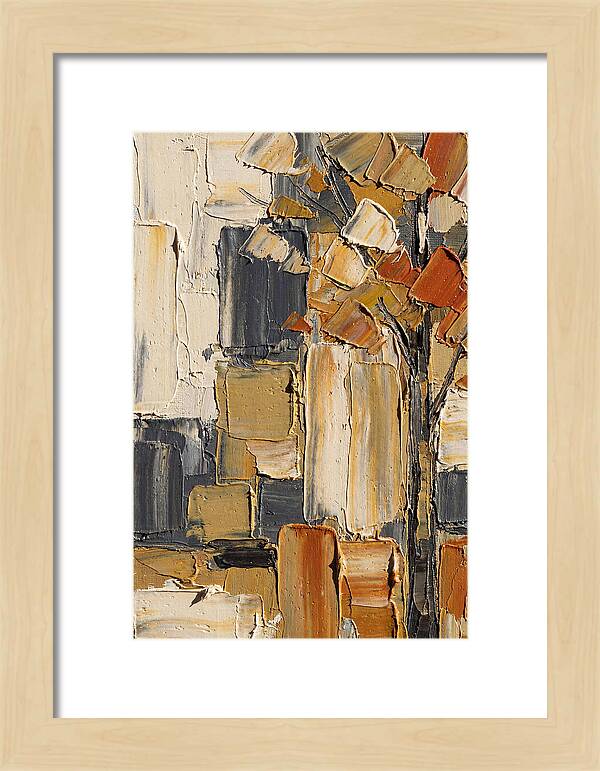 Autumn Tree In Palette Knife Style