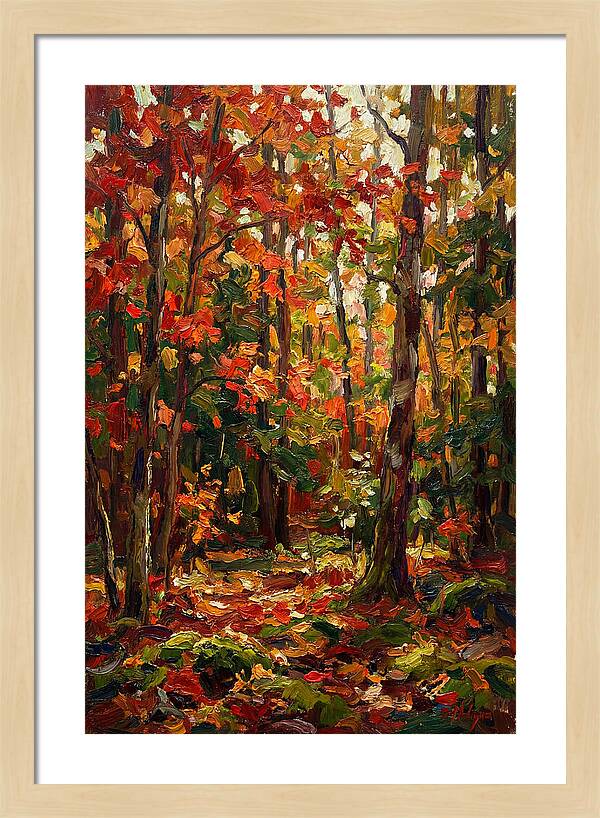Autumns Embrace In The Woods