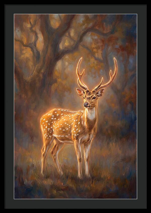 Axis Deer In Forest