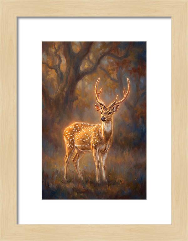 Axis Deer In Forest