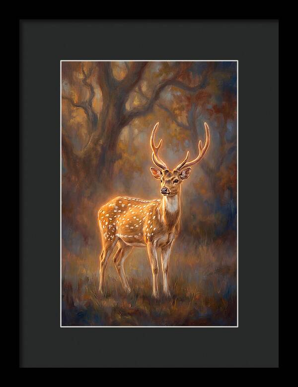 Axis Deer In Forest