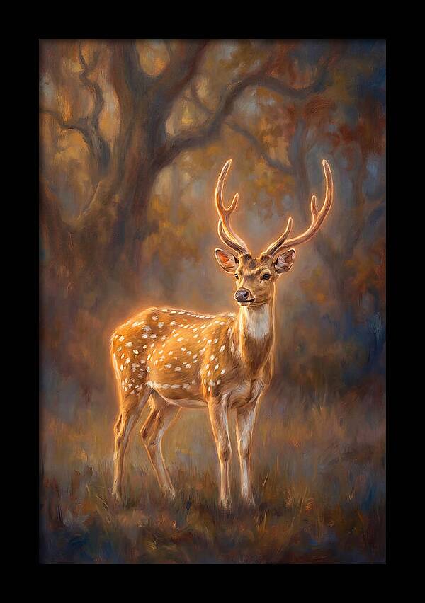 Axis Deer In Forest