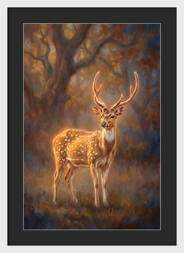 Axis Deer In Forest
