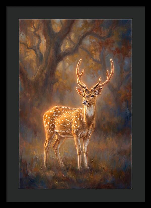 Axis Deer In Forest