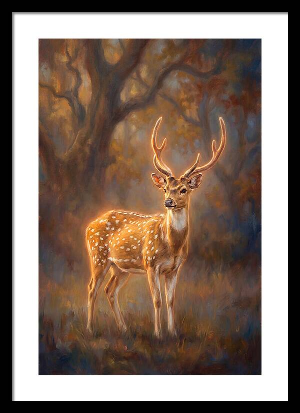 Axis Deer In Forest