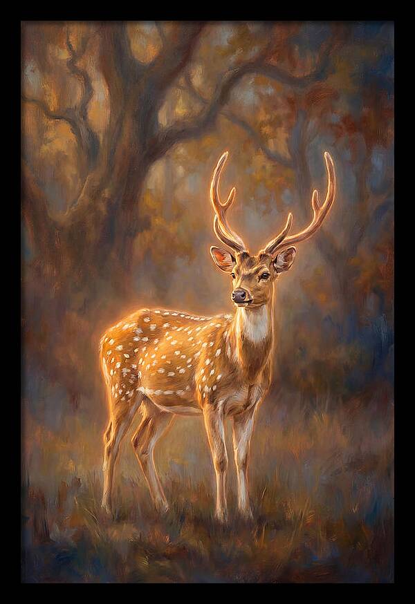 Axis Deer In Forest