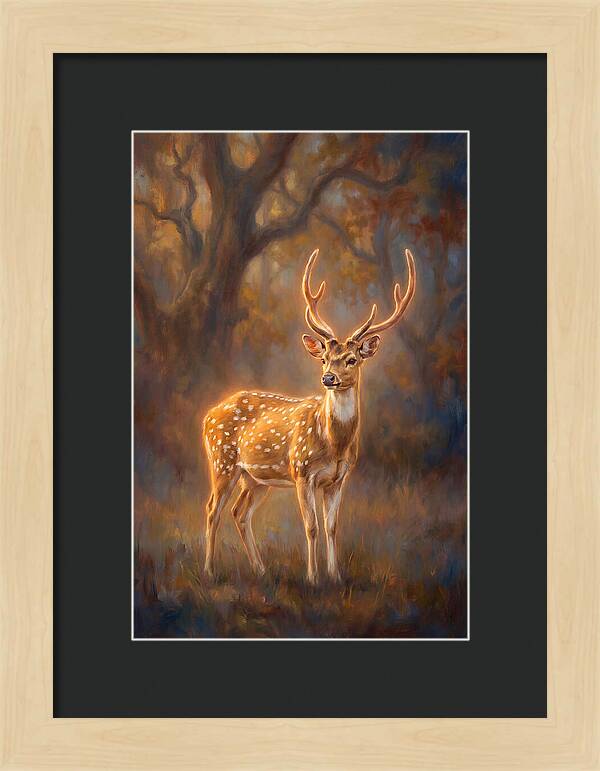 Axis Deer In Forest