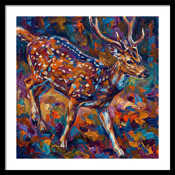 Axis Deer In Vibrant Colors