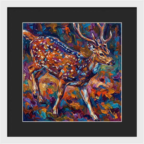 Axis Deer In Vibrant Colors