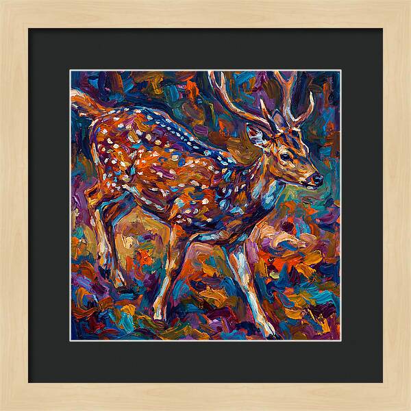 Axis Deer In Vibrant Colors