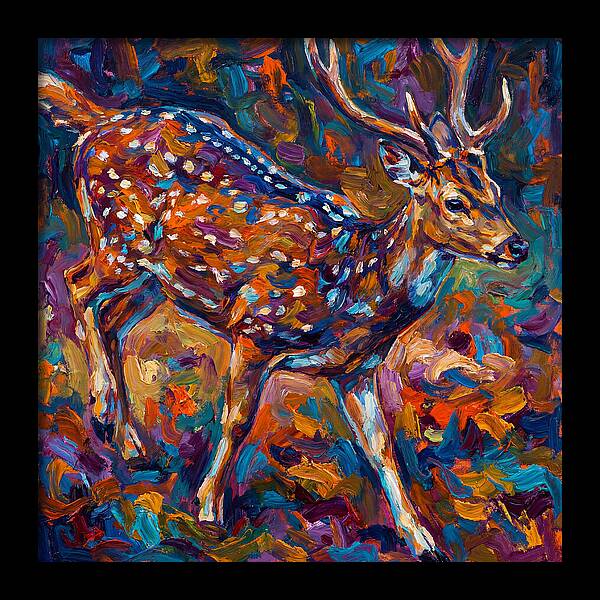 Axis Deer In Vibrant Colors