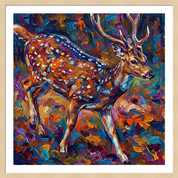 Axis Deer In Vibrant Colors