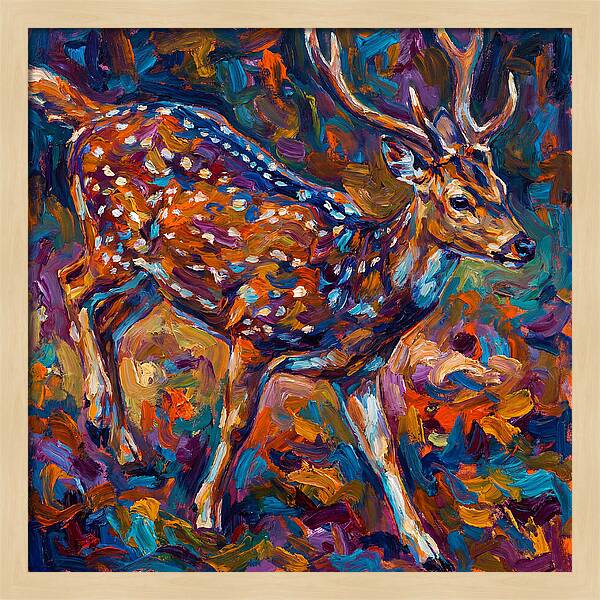 Axis Deer In Vibrant Colors