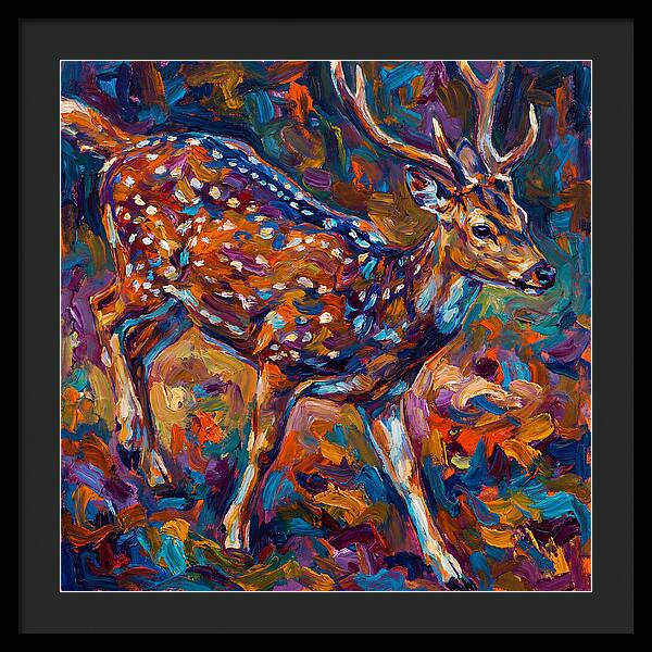 Axis Deer In Vibrant Colors