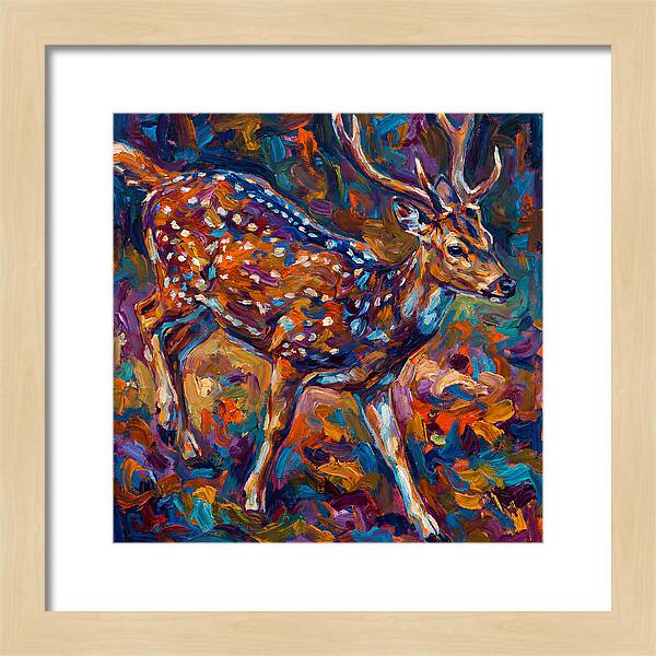 Axis Deer In Vibrant Colors