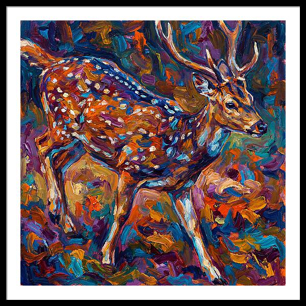 Axis Deer In Vibrant Colors