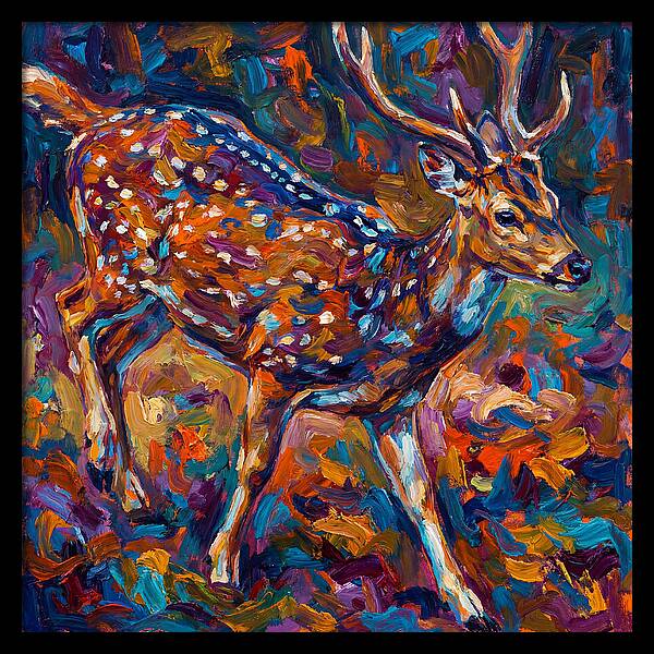 Axis Deer In Vibrant Colors