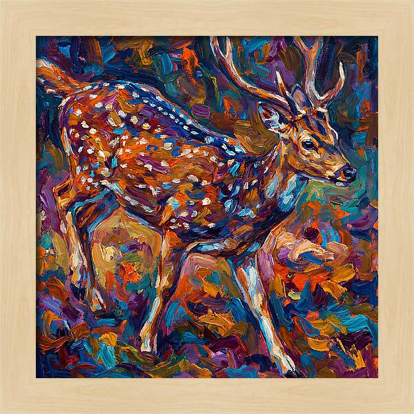 Axis Deer In Vibrant Colors