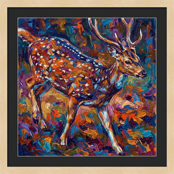 Axis Deer In Vibrant Colors