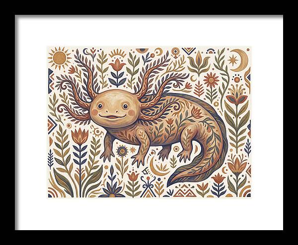 Axolotl Folk Art
