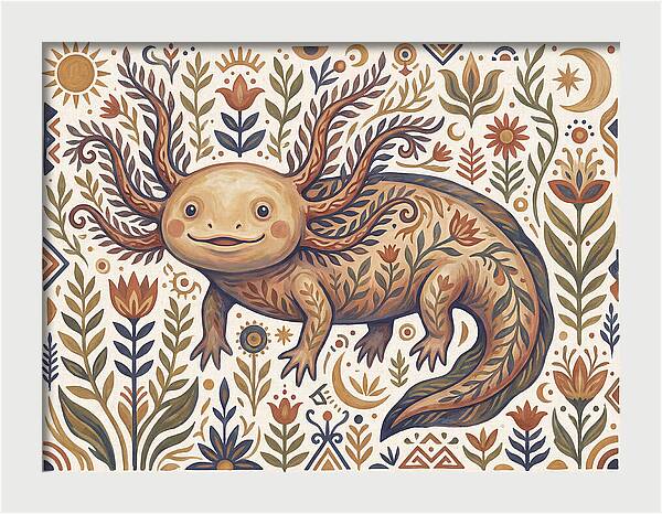 Axolotl Folk Art