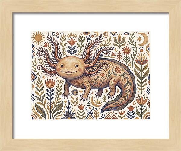 Axolotl Folk Art
