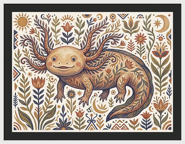 Axolotl Folk Art