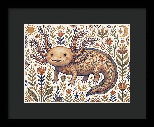 Axolotl Folk Art