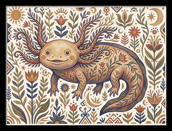 Axolotl Folk Art