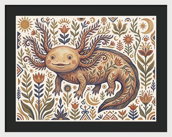 Axolotl Folk Art