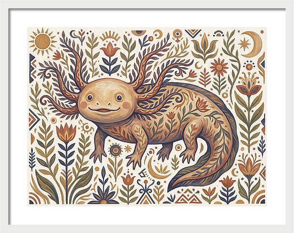 Axolotl Folk Art