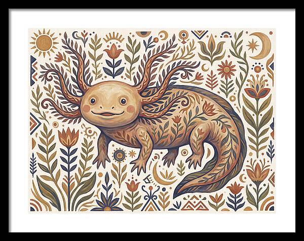 Axolotl Folk Art