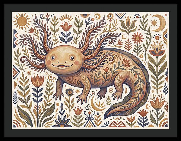 Axolotl Folk Art