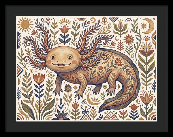 Axolotl Folk Art